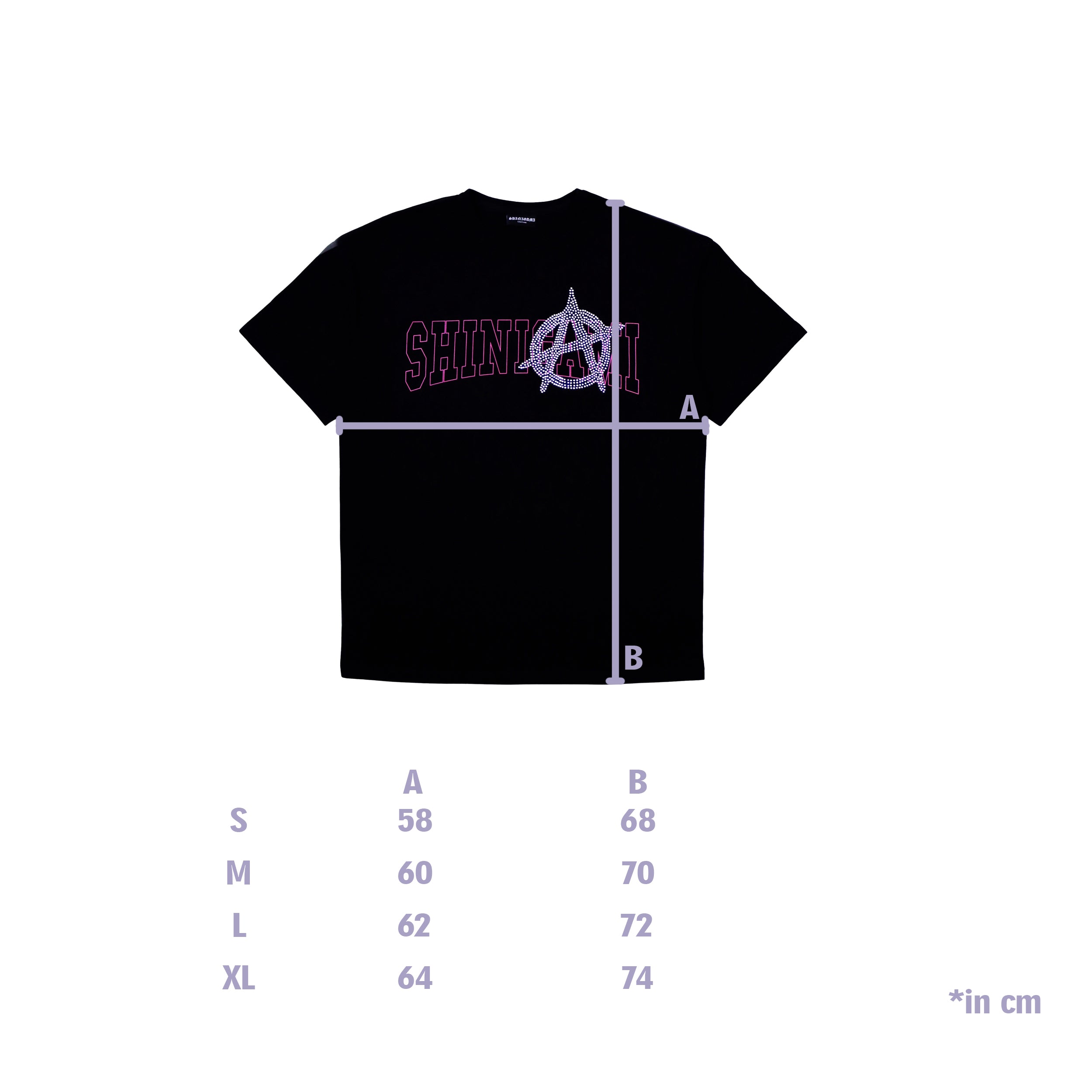 ANARCHY SHINE TEE BLACK