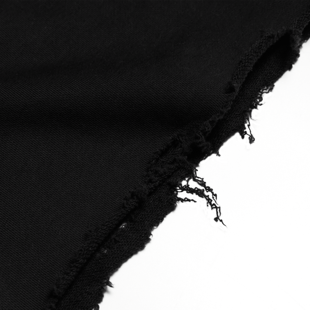 PRE-ORDER COAT OF ARMS DOUBLE WAISTED SHORTS - BLACK