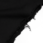 PRE-ORDER COAT OF ARMS DOUBLE WAISTED SHORTS - BLACK